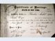 Michael Abraham and Sarah Singer marriage certificate